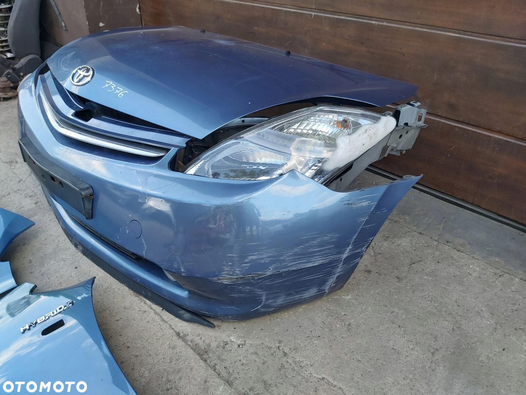 Toyota Prius II pas przedni maska zderzak przód - 5