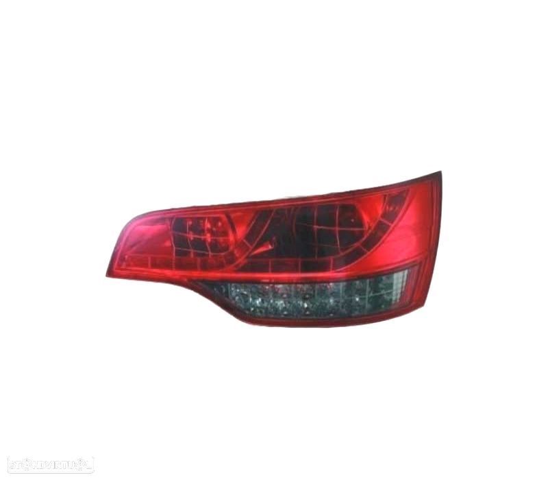 FAROLINS TRASEIROS LED PARA AUDI Q7 4L 05-09 VERMELHO ESCURECIDO - 3