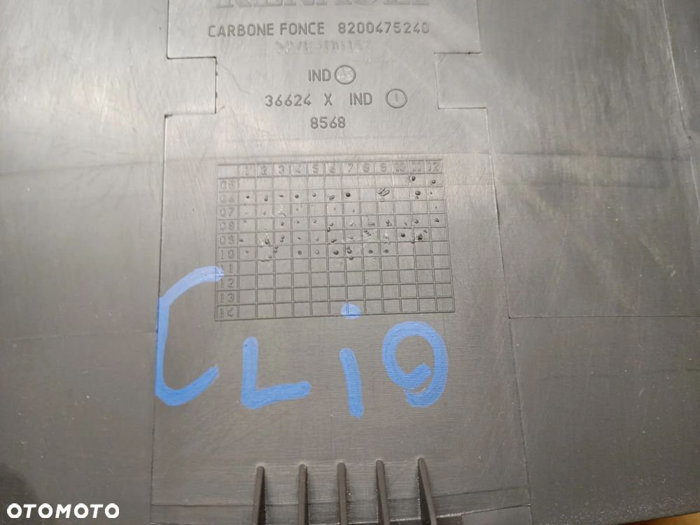 Osłona obudowa licznika zegarów daszek Renault Clio III 8200475240 - 5