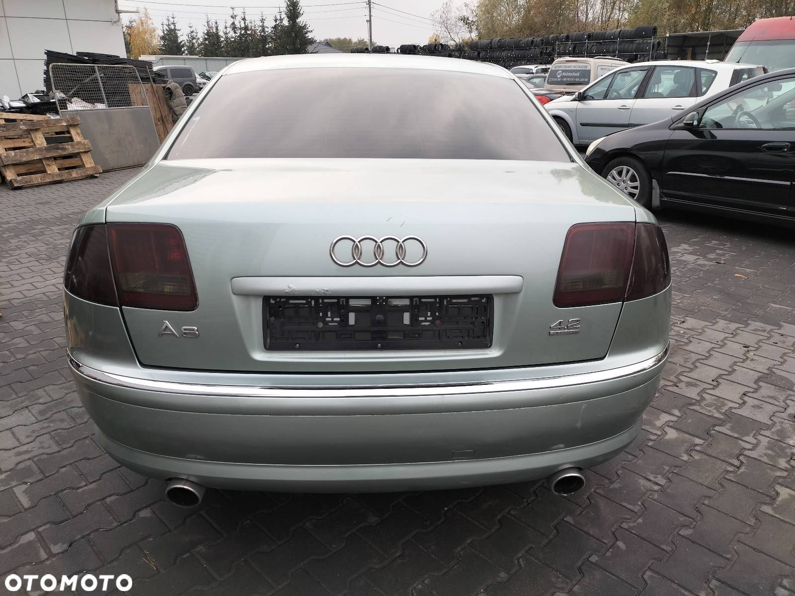 KOMPLETNY TYŁ KLAPA BAGAŻNIKA ZDERZAK TYŁ LAMPY AUDI A8 D3 LX6Z - 1