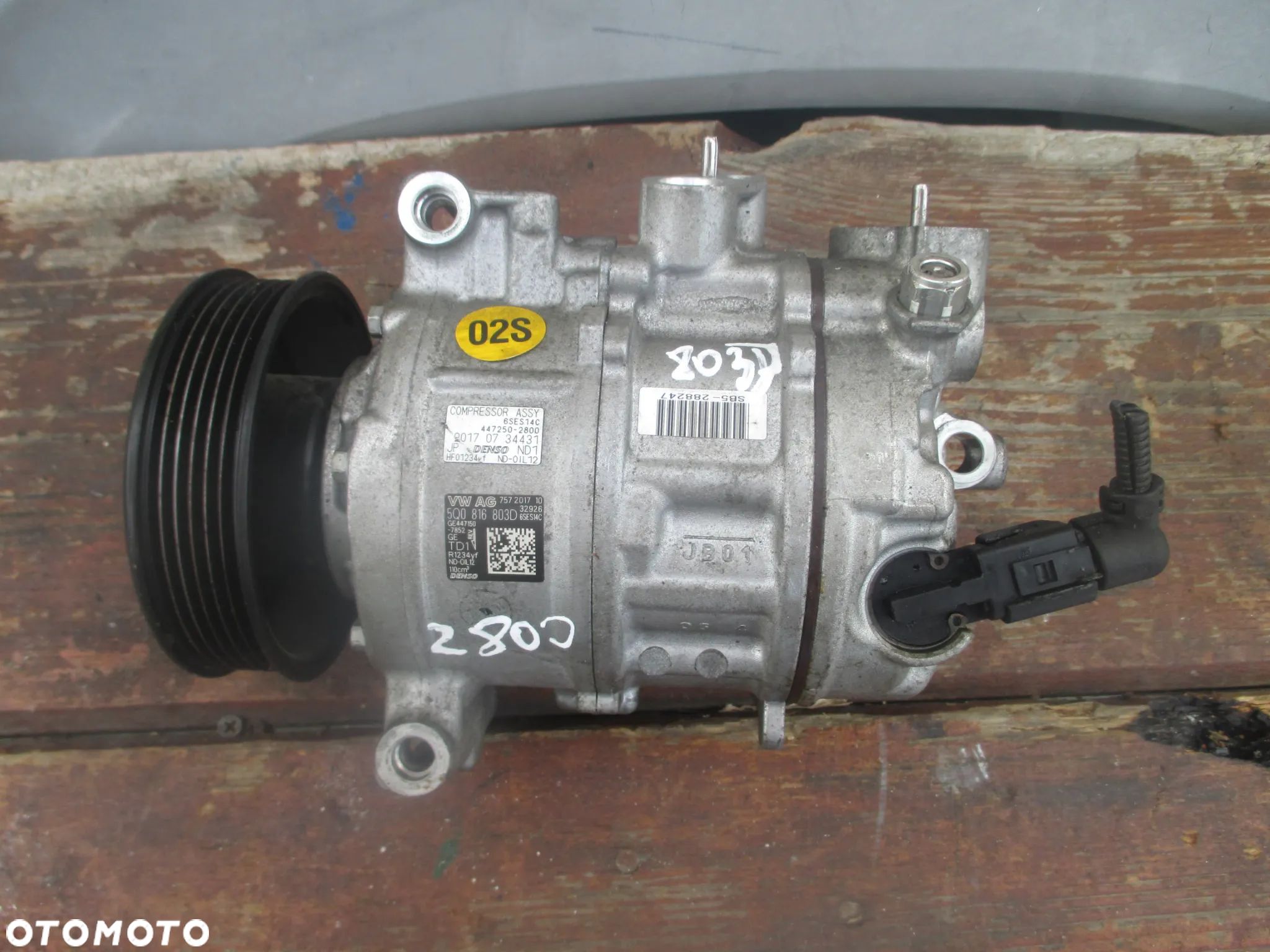 pompa kompresor klimatyzacji Seat A3 Golf 1.6 5Q0816803D 6SES14C - 1