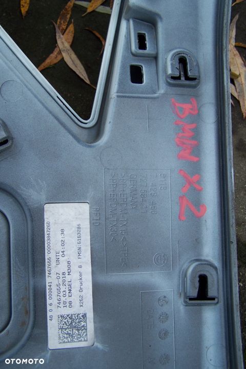 BMW X2 F39 nakładka na klapę bagaznika 7428466 - 6