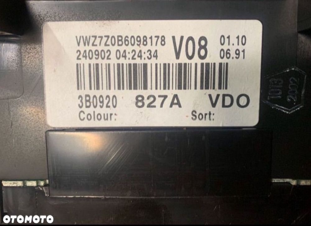 3B0920827 Licznik zegary vw passat b5 FL 1.9 tdi - 3