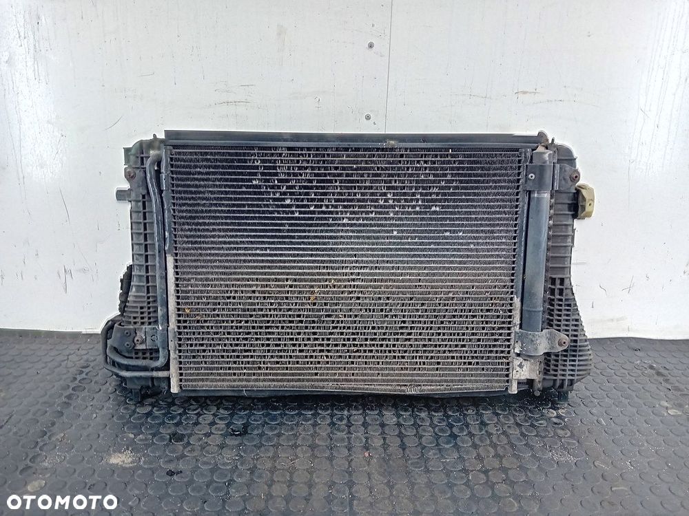 ZESTAW CHŁODNIC WODA KLIMA WENTYLATOR SEAT ALTEA FL 1K0959455EF 1.9 TDI - 1