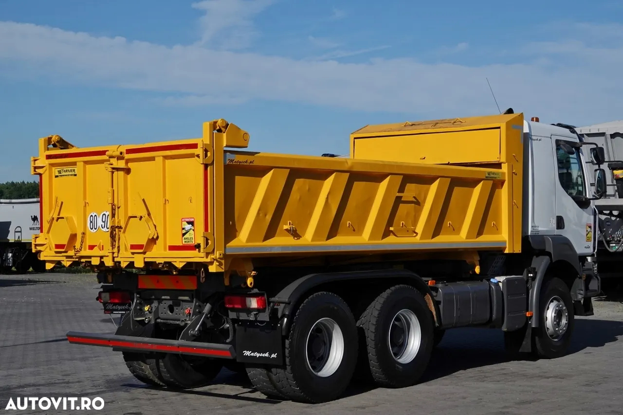 Renault KERAX 450 / 6x4 / BASCULATOR / HYDROBORTA / BORDMATIC / MANUAL / IMPORTAT - 13