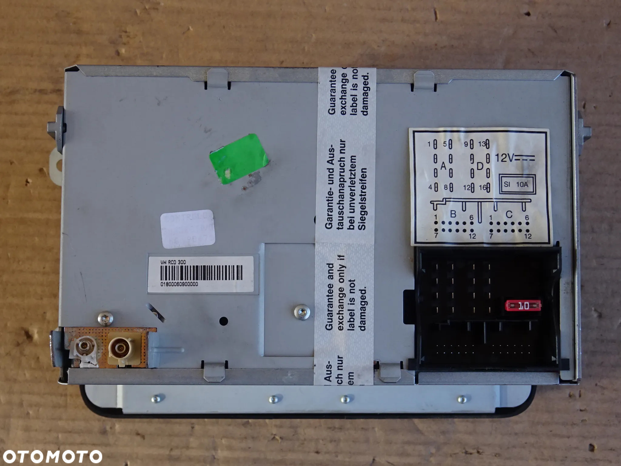 RADIO ODTWARZACZ RCD300 VW TOURAN CADDY GOLF PASSAT ZMIENIARKA - 4