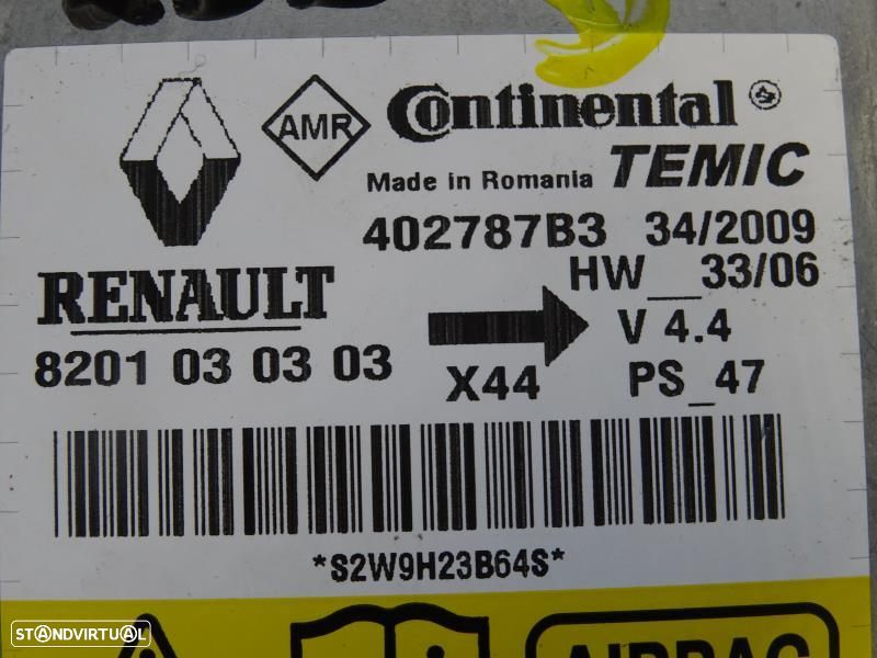 Centralina De Airbags Renault Twingo Ii (Cn0_)  8201030303 / 402787B3 - 2