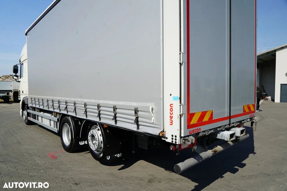 DAF XF 480 / SOLO  7,7 m/ CORTINĂ / 6X2 / PUNTE RIDICATĂ / - 13