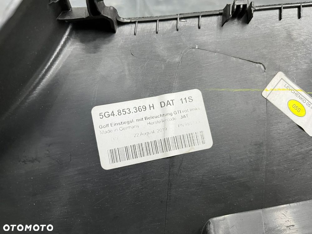 Vw Golf VII Listwa progowa lewa prawa 5G4853369H 5G4853370H - 4