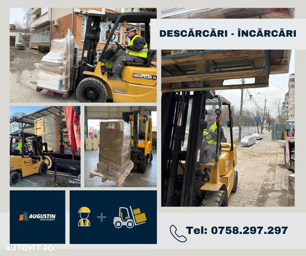 Descarcare marfa cu stivuitor cu operator