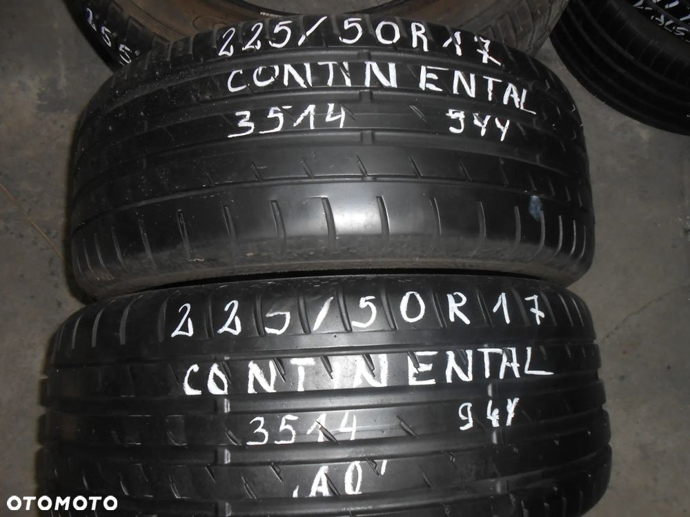 OPONY 225/50R17 CONTINENTAL CONTI SPORT CONTACT 3 AO DOT 3514 7.5MM - 1