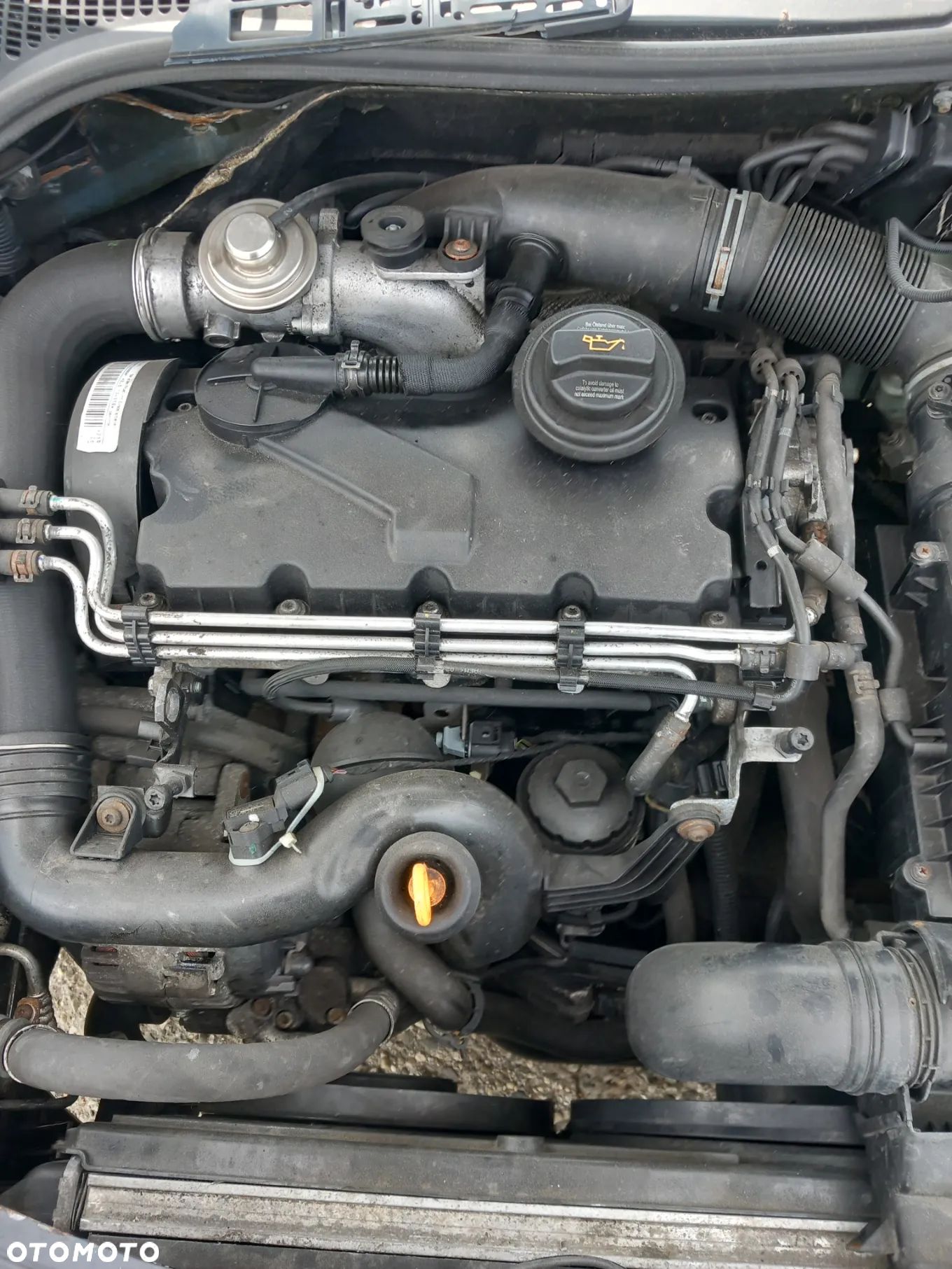 SILNIK VW AUDI SEAT SKODA CADDY 1.9 TDI 105 KM BJB STAN BARDZO DOBRY - 1
