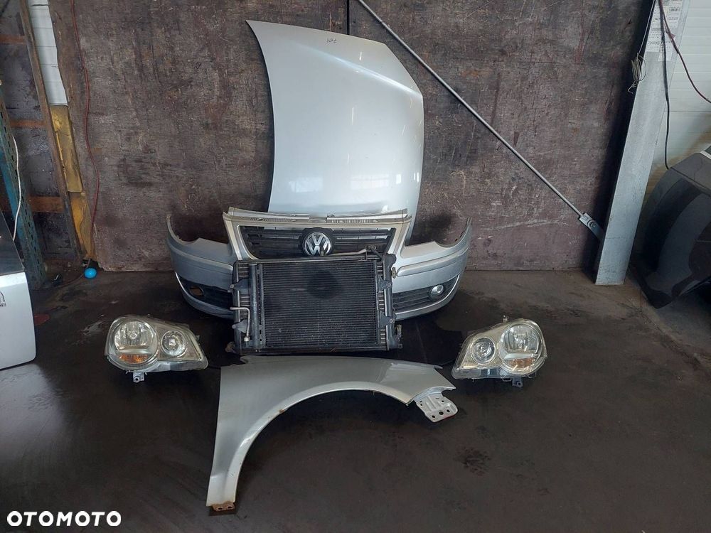 KOMPLETNY PRZÓD MASKA ZDERZAK BŁOTNIK LAMPY VOLKSWAGEN POLO IV LIFT LA7W - 1