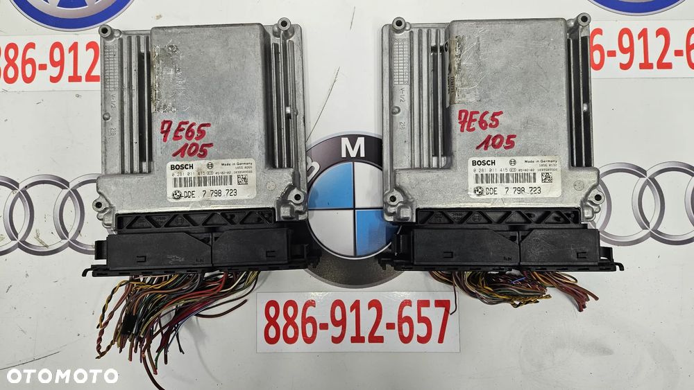 BMW 7 E65 LIFT 745 4.4D  Sterownik główny DDE Komputer silnika 7798723 - 1