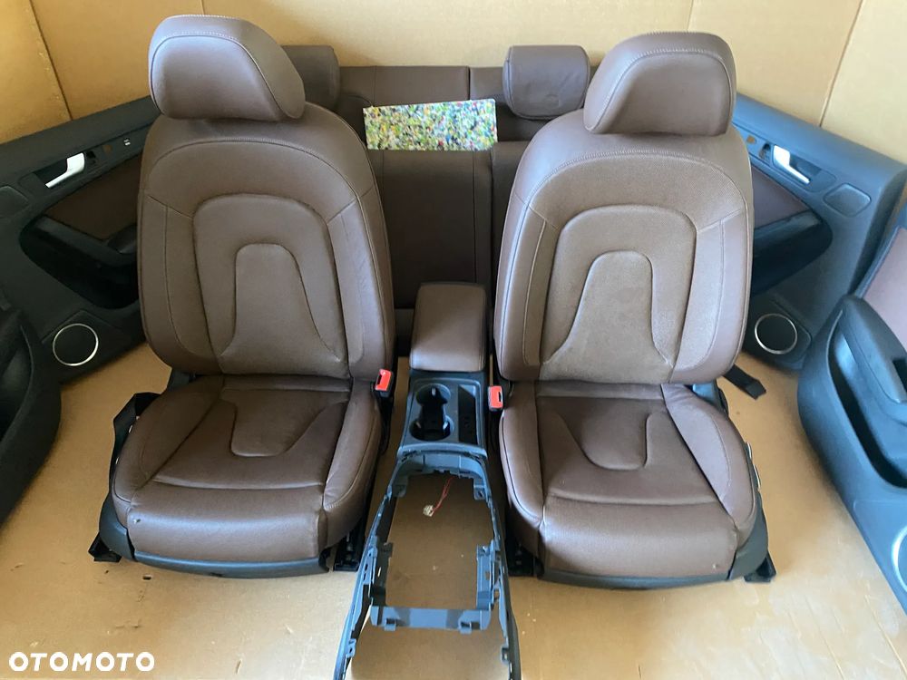 Audi A5 8T S-line Sportback Fotel fotele kanapa skóra grzane brązowe 12km - 15