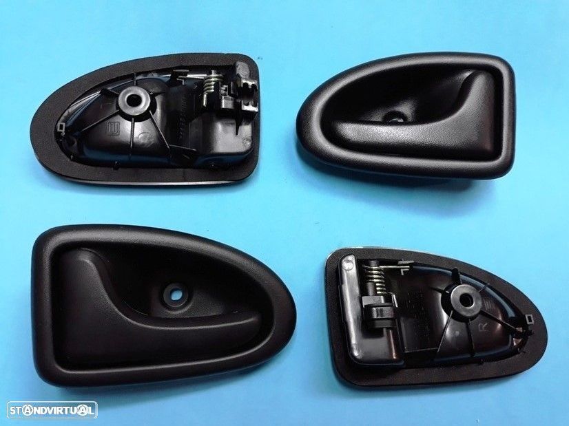 Puxador pega de porta preto Renault Clio II, Scenic I e Megane I Novo - 1