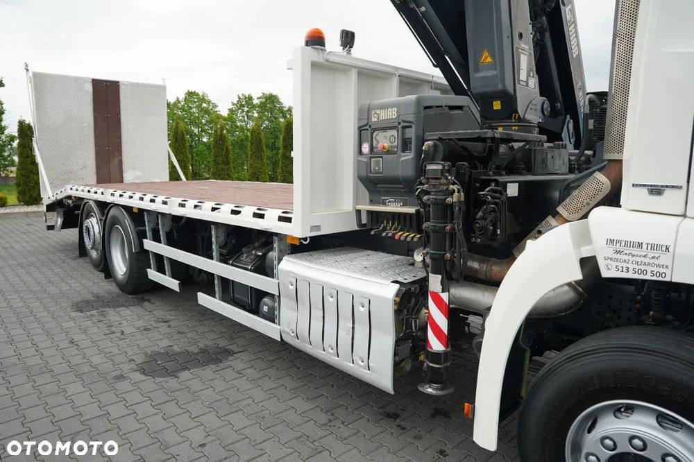 Mercedes-Benz AROCS 2533/ 6X2 / LAWETA + HDS HIAB 188 B-2 / NAJAZDY HYDRAULICZNE / WYCIĄGARKA / OŚ PODNOSZONA - 15