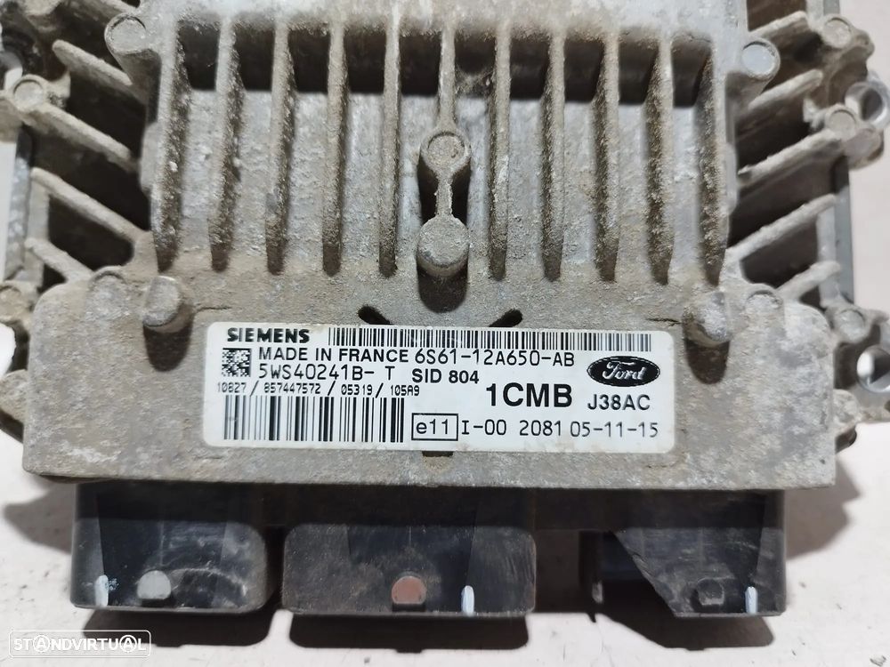 CENTRALINA ECU MOTOR SIEMENS FORD FIESTA V JH JD 1.3 2S6A12A650ZB  S118763003C  S118325001 C13LSEZ BAJA - 3
