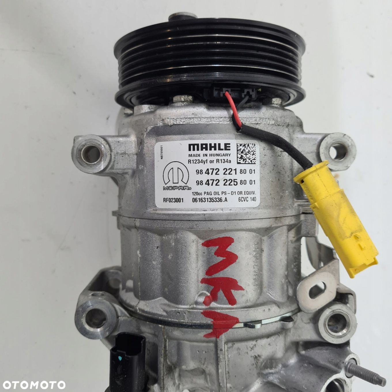 SPRĘŻARKA KLIMATYZACJI 9847222180 9847222580 PEUGEOT CITROEN OPEL 1.2 THP - 3