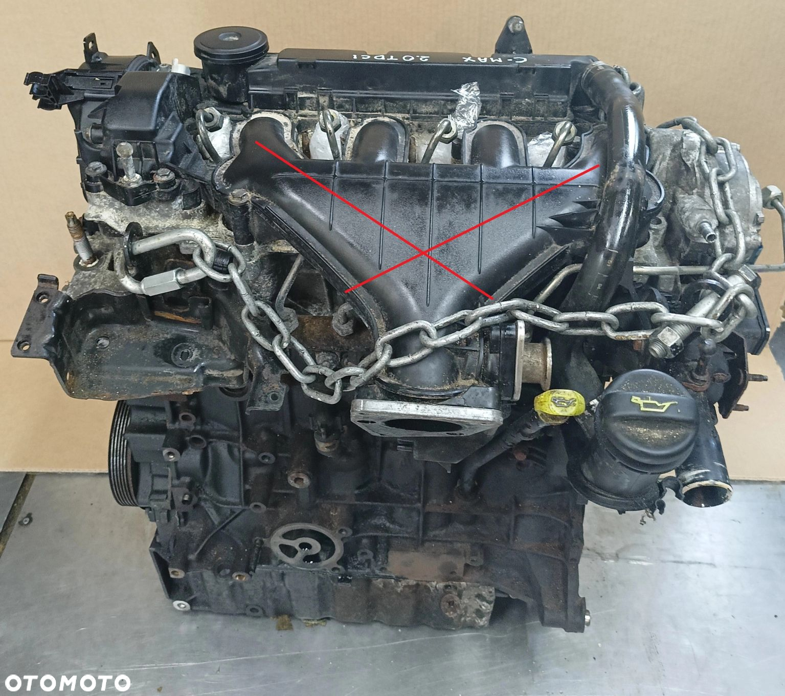 C MAX I silnik 2,0TDCI stan bdb gwarancja 196 tys. km Focus MK2 S MAX Mondeo MK4 Ford * - 2