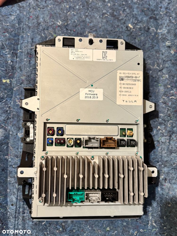 TESLA S X 13-16 EKRAN TABLET MONITOR MCU1 MCU 1 AKT. CERTYFIKATY - 6