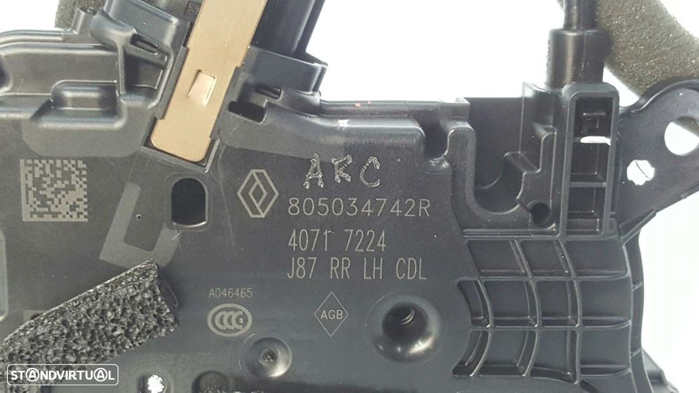 FECHADURA PORTA TRASEIRA ESQUERDA RENAULT CAPTUR ZEN - 3