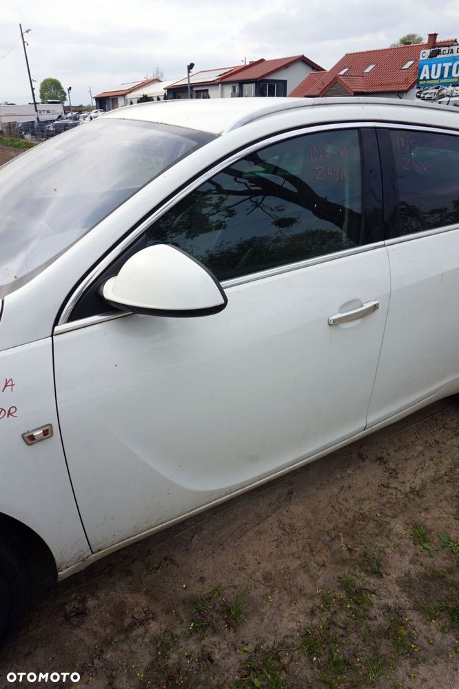 DRZWI PRZEDNIE LEWE INSIGNIA A I KOMBI Z40R  BIAŁY OPEL 2008-2013 - 1