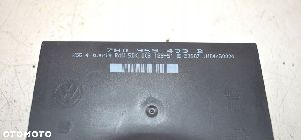 MODUŁ STEROWNIK KOMFORTU - VW T5 7H0959433B - 2