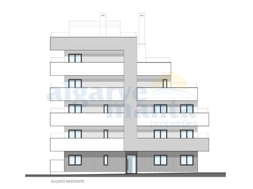 Apartamento T1+1 em construção - 2ª linha da Praia de Monte Gordo - Grande imagem: 2/3