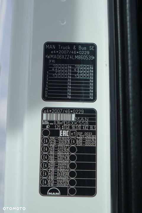 MAN TGX 18.510 4x2 BLS / STANDARD / AUTOMAT / EURO 6 / RETARDER / LODÓWKA / 2 ZBIORNIKI / NAVI - 32