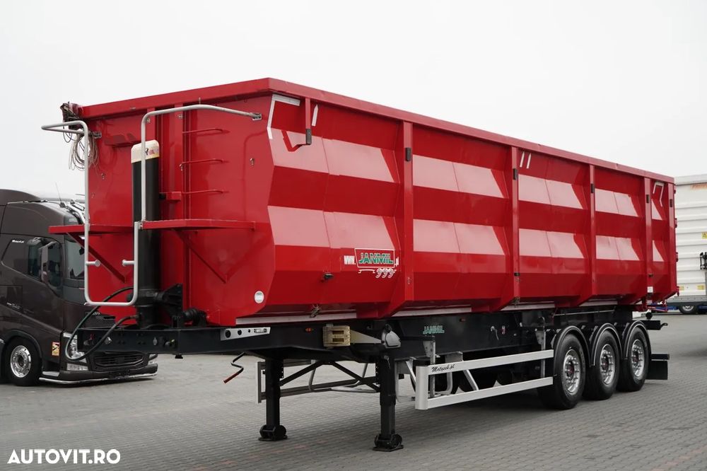 Janmil / BASCĂLĂ DIN OȚEL / 58 m³ / 2021 / HARDOX / AXE SAF / AXĂ RIDICABILĂ / PENTRU DEȘEURI - 3