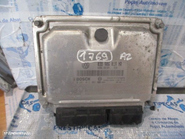 Centralina 0281013081 038906019NR SKODA FABIA 2 2007 1.4I 85CV 5P AMARELO BOSCH - 1