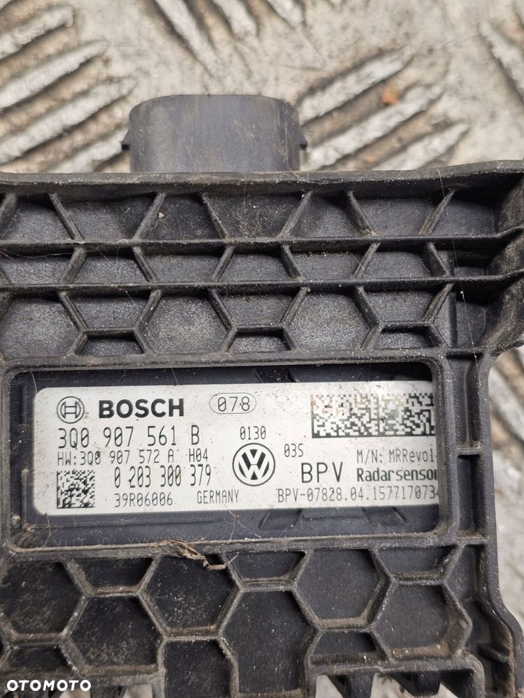 vw audi skoda seat radar czujnik prędkości distronic sensor acc 3q0907561b - 4
