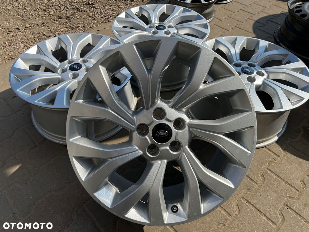 KOMPLET FELG FELGI ALU LAND ROVER 21 ET49 5X120 ORYGINALNE - 9