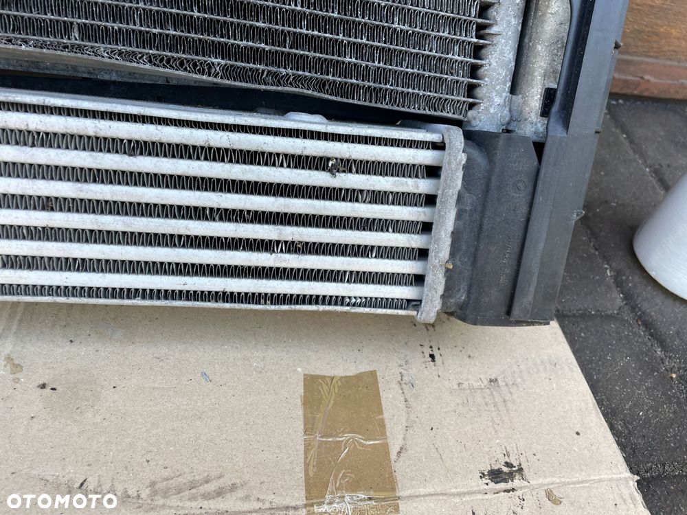 chłodnica wody klimy intercooler komplet bmw e87 e88 e82 e90 2.0 d - 3