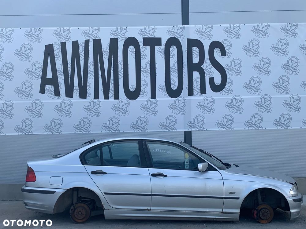 BMW 3 E46 1998 *SAMOCHÓD NA CZĘŚCI* 1621 MASKA, LAMPA, DRZWI, LUSTERKO, ZDERZAK, GRILL, BŁOTNIK, KLAPA, BELKA, DESKA, FOTELE, KANAPA, ĆWIARTKA KIEROWNICA, TARCZE, ZACISKI, ZAWIESZENIE, KOMPLETNY PRZÓD, KOMPLETNY TYŁ, LICZNIK, ZEGARY, PRAWE LEWE PRZÓD TYŁ - 1