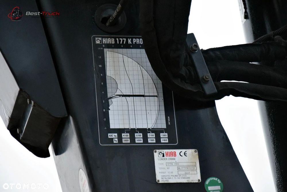 Volvo FH 540 / 6X2 / CAŁY NA PODUSZKACH /  OŚ SKRĘTNA PODNOSZONA  / HDS HIAB K177 PRO / ROTATOR / SKRZYNIA 6,7 M  / - 20