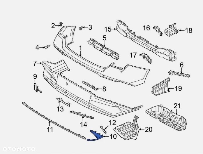listwa dokładka zderzaka prawy tył hyundai elantra vii lift 86698aaaa0 - 6