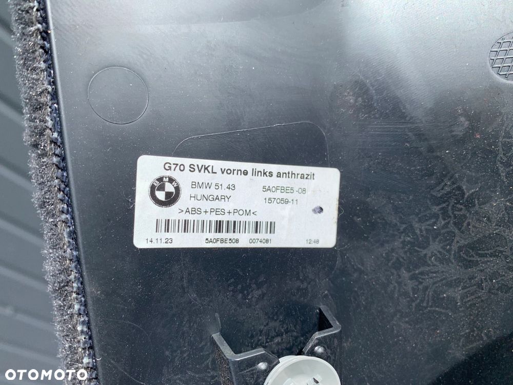 OSŁONA SŁUPKA B TAPICERKA BOCZNA DOLNA LEWA PRAWA ANTHRAZIT BMW 7 G70 - 13