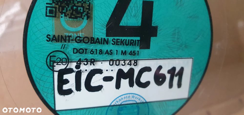 Szyba czołowa przód przednia pod sensor VW Passat B6 AS1 - 5