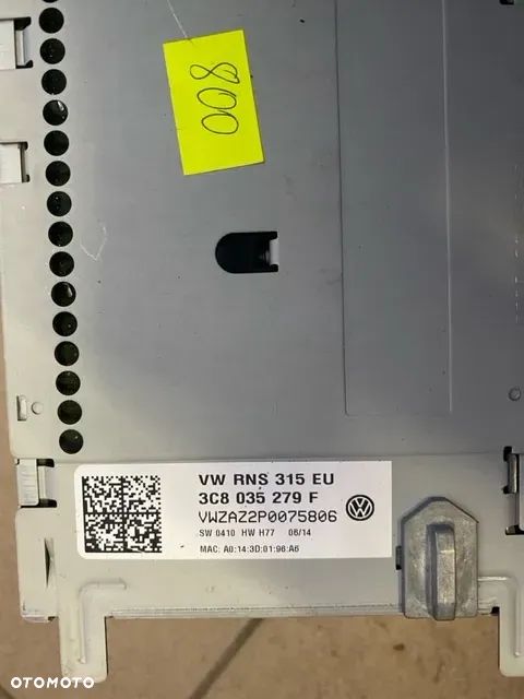 RADIO NAWIGACJA VOLKSWAGEN VW PASSAT B7 TIGUAN 3C8035279F - 6