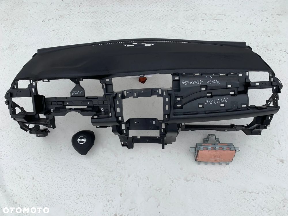 NISSAN LEAF II 2 DESKA KONSOLA KOKPIT PULPIT PÓŁKA PARAPET DASHBOARD AIRBAG naprawa regeneracja WYMIANA OD RĘKI !!! - 1
