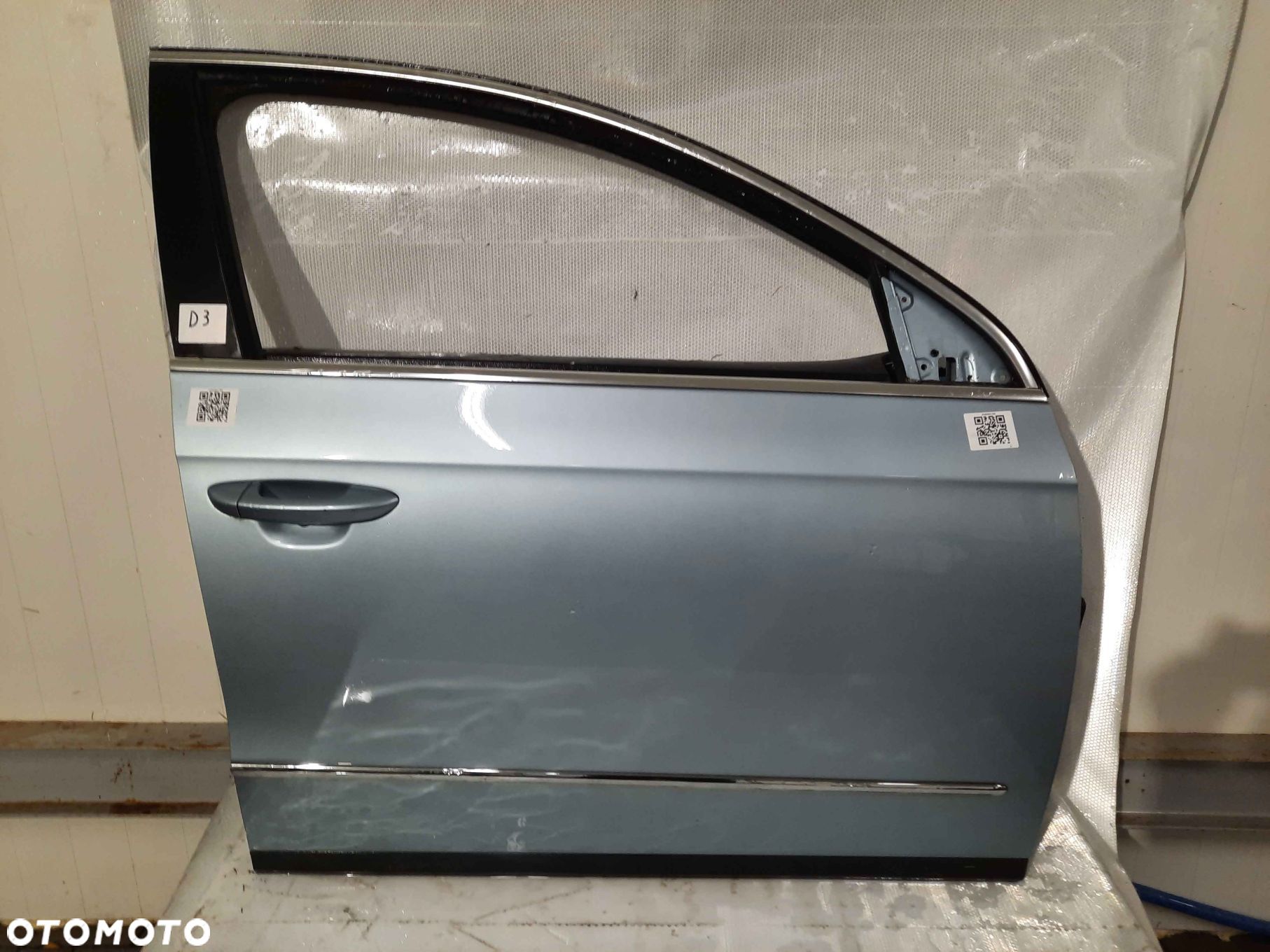 } DRZWI PRZÓD PRZEDNIE PRAWE DO VOLKSWAGEN VW PASSAT B6 LB5M BŁĘKITNY - 1