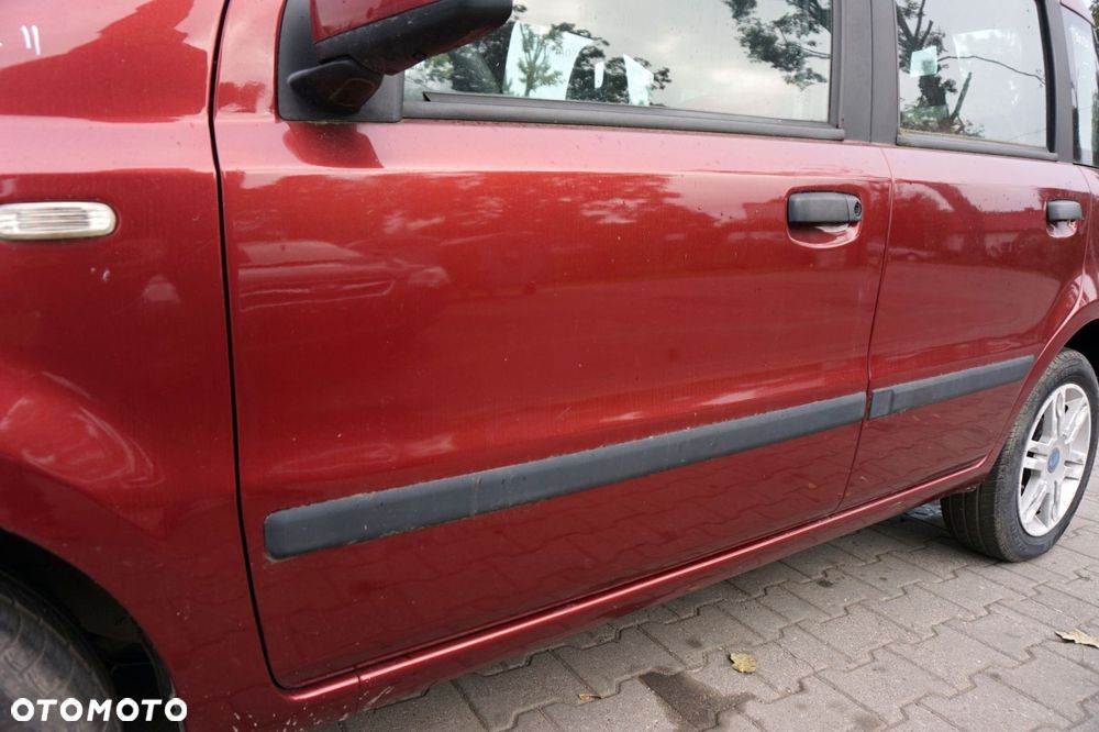 DRZWI PRZEDNIE LEWE PANDA II 132F  CZERWONY ROSSO FIAT 2003-2012 - 3