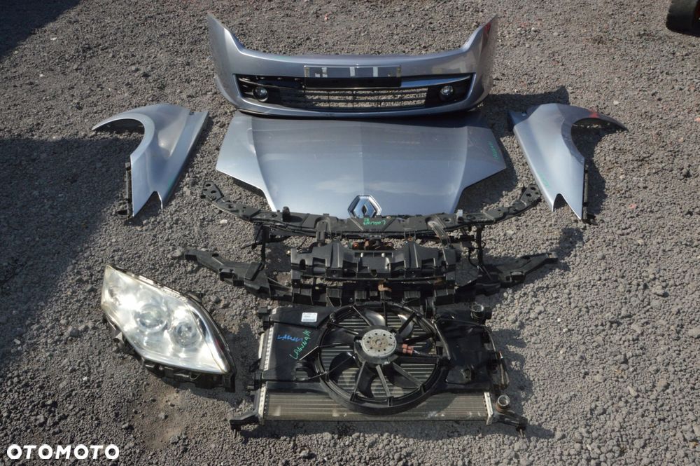 zderzak maska błotnik lampa chłodnice komplet przód renault laguna iii - 3