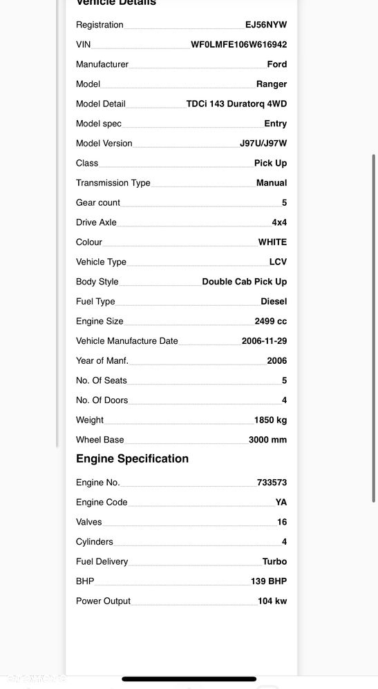 Skrzynia reduktor Ford Ranger 2.5 2006 2.5 TDI - 6