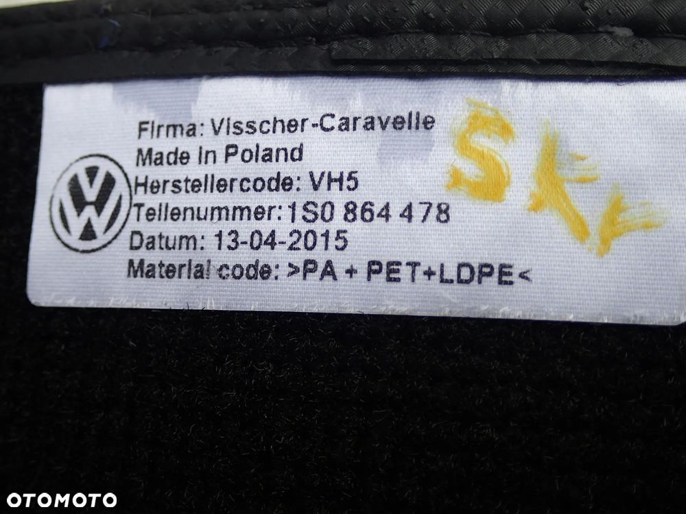 DYWANIKI VW UP 1S0864478 - 3