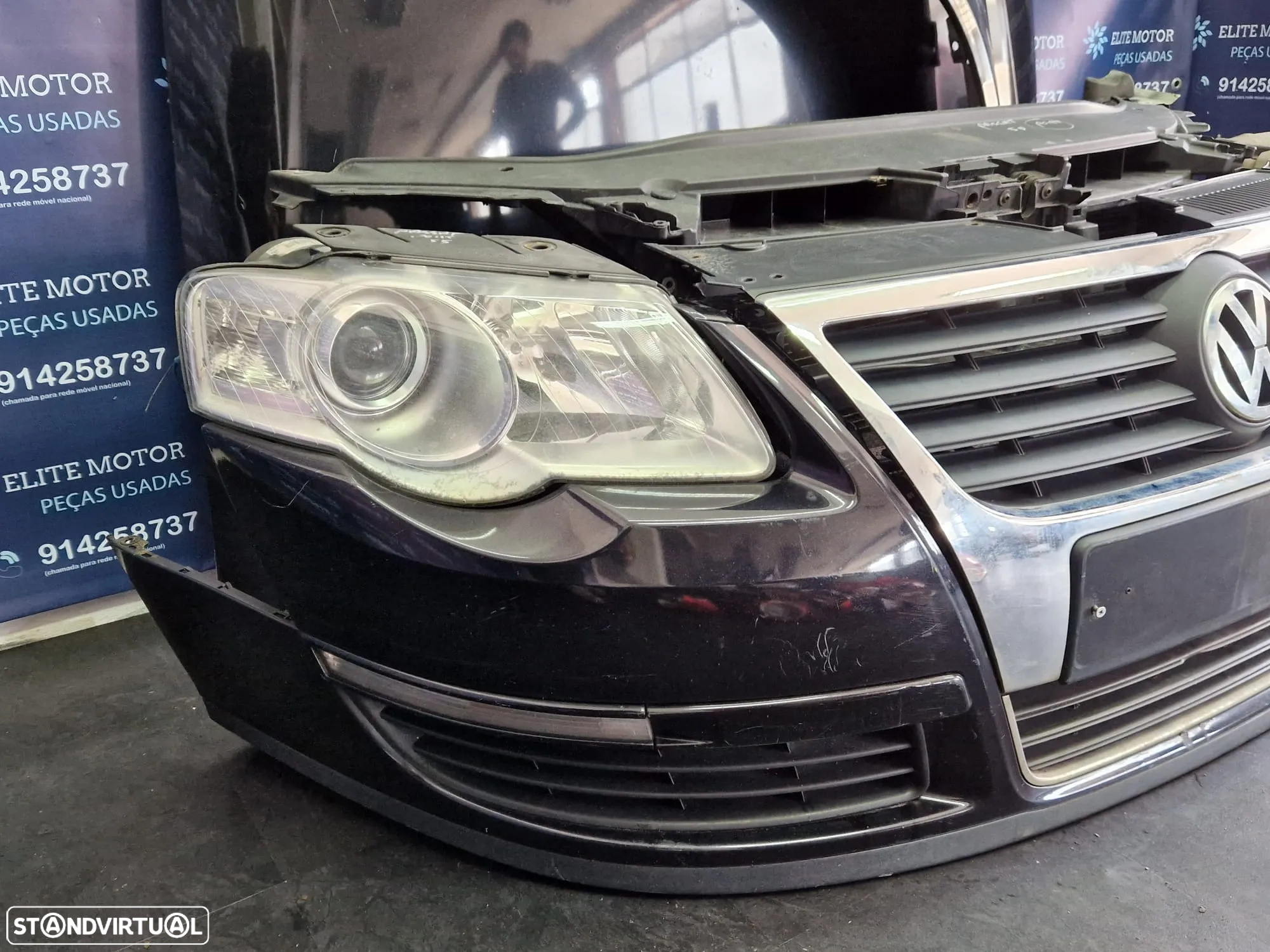 Frente completa usada VW PASSAT B6 2.0 TDI capot parachoques oticas guardalamas - 4