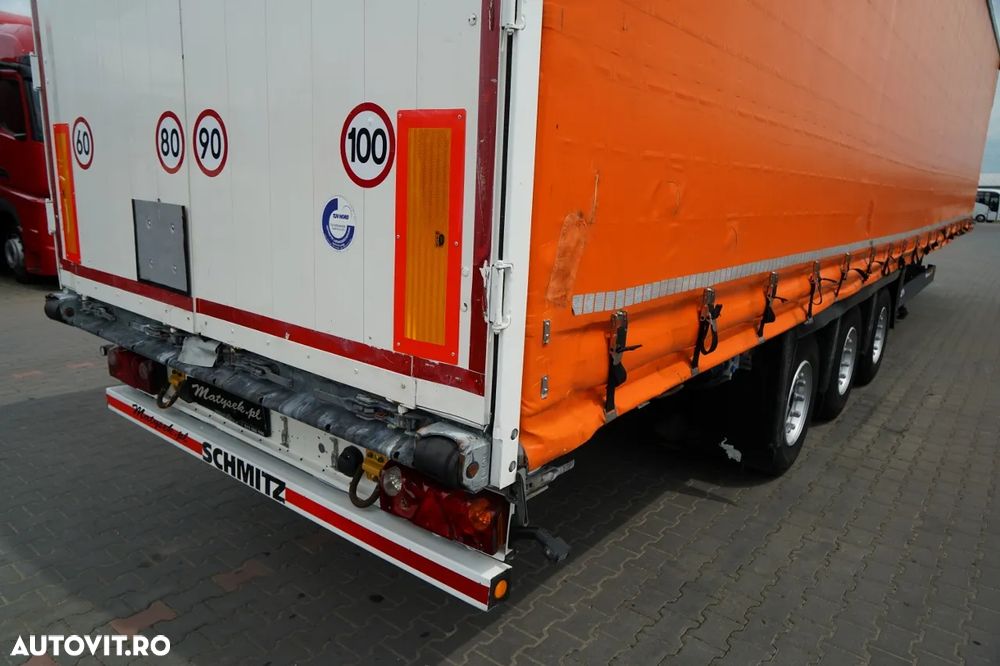 Schmitz Cargobull CORTINĂ / MEGA / PLATĂ JOSĂ / PUNTE RASĂ / ACOPERIȘ RASĂ / ACOPERIȘ RASĂ /  PRELATĂ ARMATĂ - 13