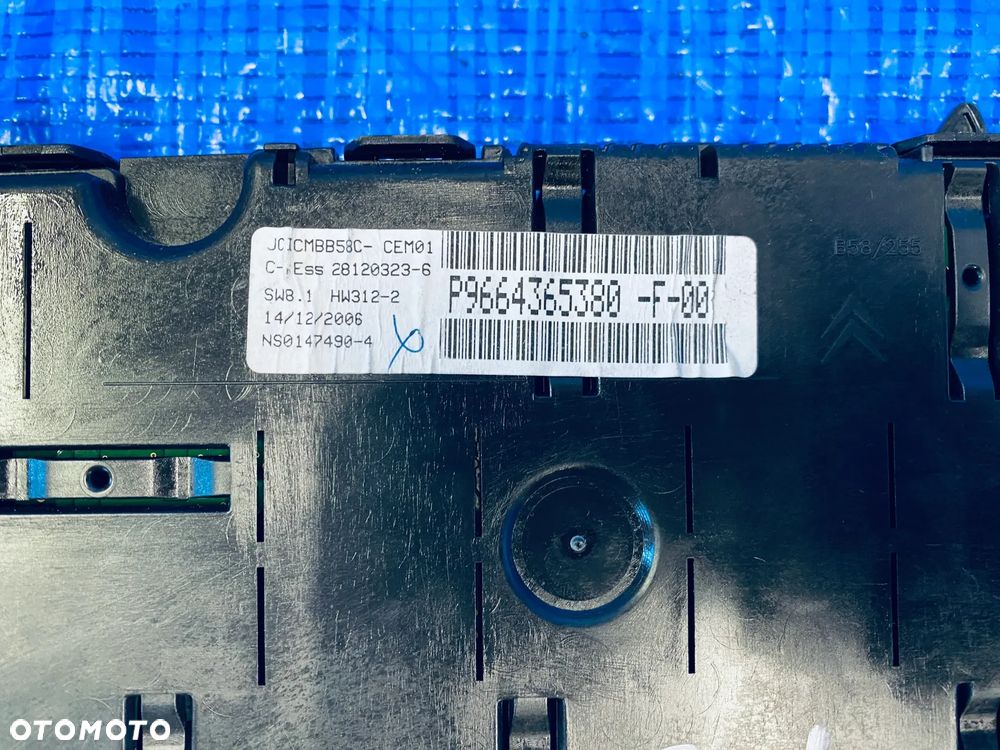 WYŚWIETLACZ LICZNIK MONITOR EKRAN NAWIGACJI RADIA CITROEN C4 GRAND PICASSO I 2006- ; P9664365380 9664365380 ORYGINAŁ - 6
